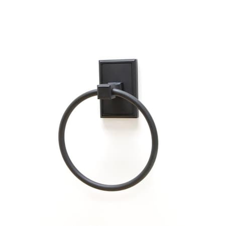 Residential Essentials Residential Essentials 2586BK Towel Ring; Black 2586BK